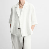 LINEN KIMONO SHIRT
