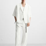 LINEN KIMONO SHIRT